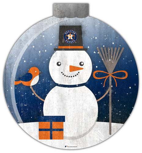 Wholesale MLB1031-Snow Globe 12in Wall Art / M1031-Houston Astros