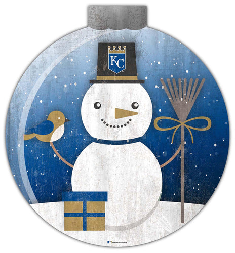 Wholesale MLB1031-Snow Globe 12in Wall Art / M1031-Kansas City Royals