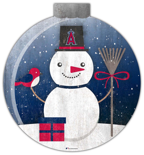 Wholesale MLB1031-Snow Globe 12in Wall Art / M1031-Los Angeles Angels