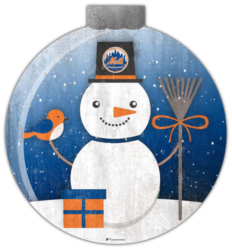 Wholesale MLB1031-Snow Globe 12in Wall Art / M1031-New York Mets