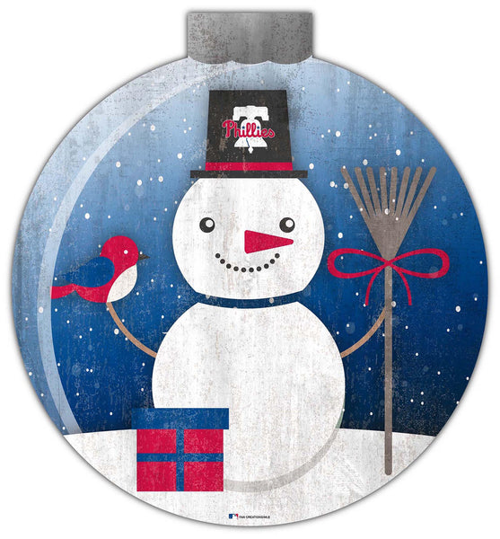 Wholesale MLB1031-Snow Globe 12in Wall Art / M1031-Philadelphia Phillies