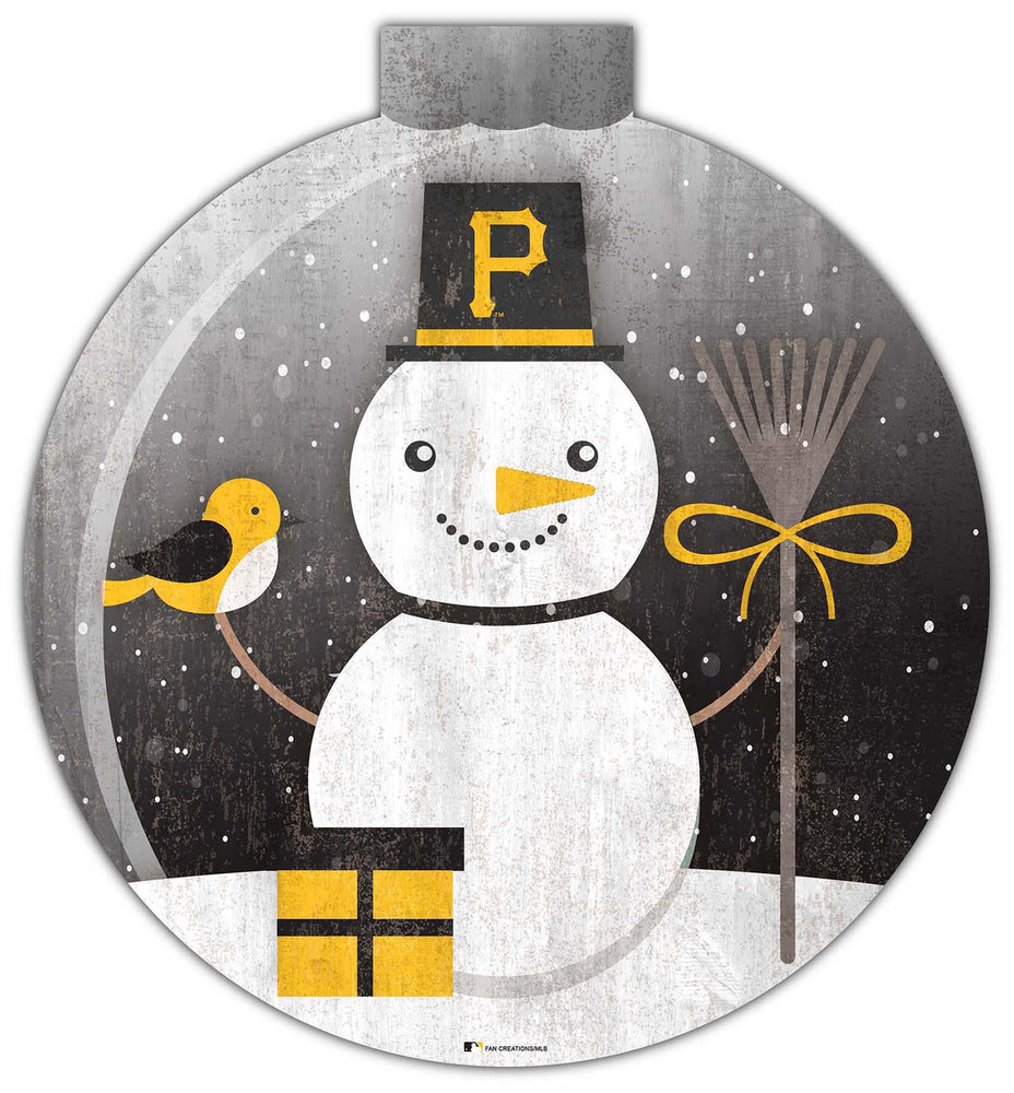 Wholesale MLB1031-Snow Globe 12in Wall Art / M1031-Pittsburgh Pirates