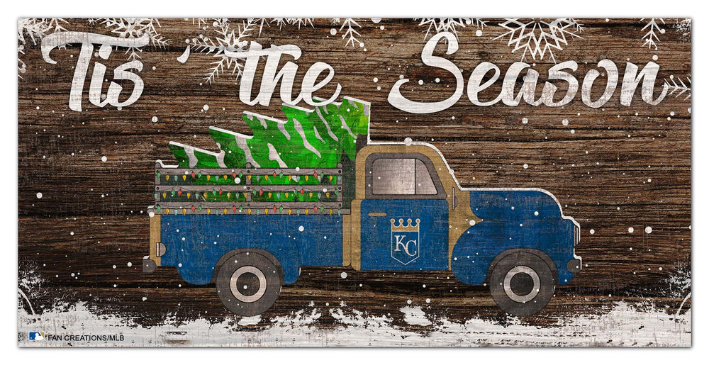 Wholesale MLB1032-Tis the Season Truck 6x12 / M1032-Kansas City Royals