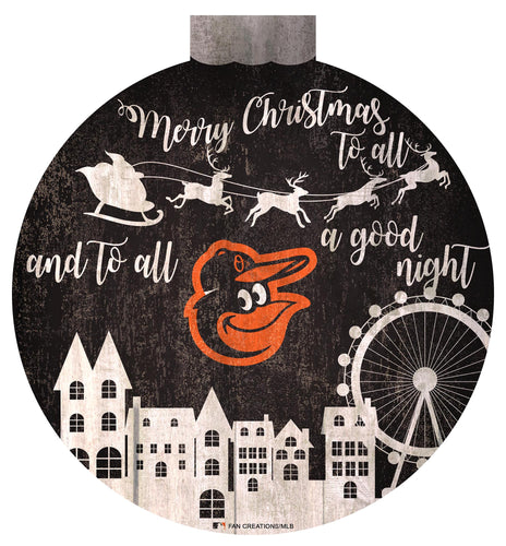 Wholesale MLB1033-Santa Village 12 in Wall Art / M1033-Baltimore Orioles