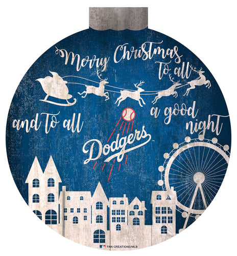 Wholesale MLB1033-Santa Village 12 in Wall Art / M1033-Los Angeles Dodgers