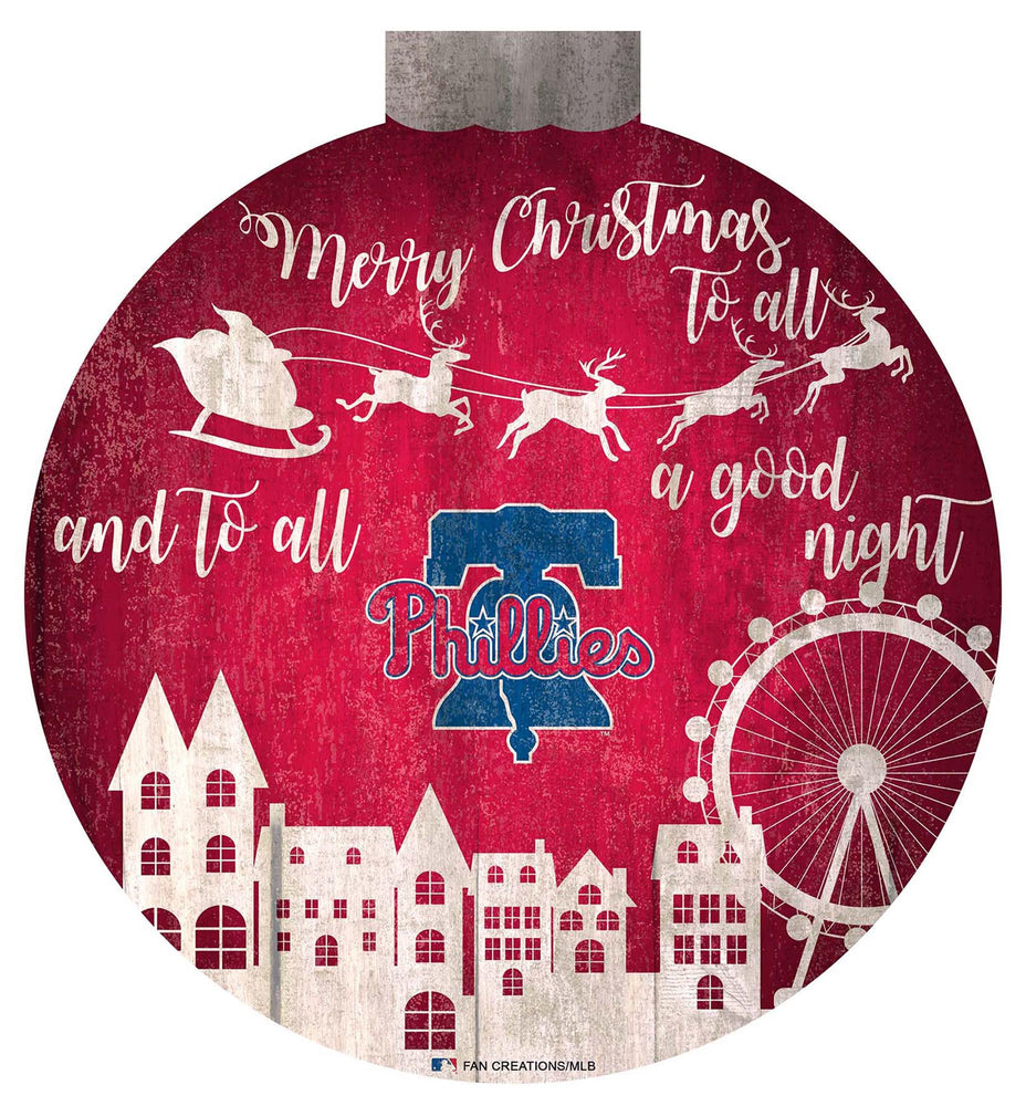 Wholesale MLB1033-Santa Village 12 in Wall Art / M1033-Philadelphia Phillies