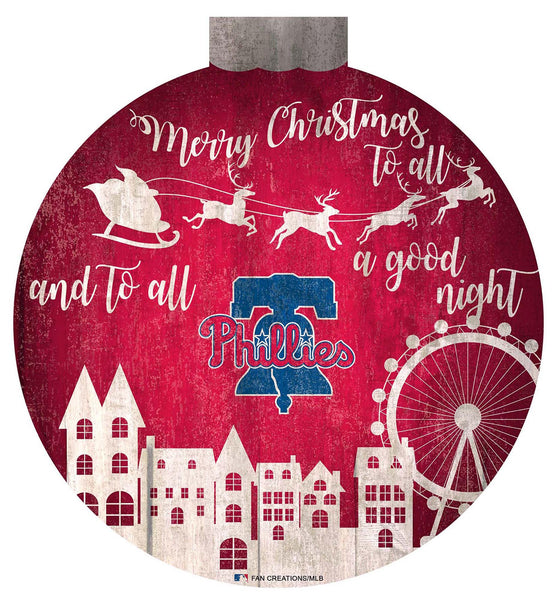 Wholesale MLB1033-Santa Village 12 in Wall Art / M1033-Philadelphia Phillies