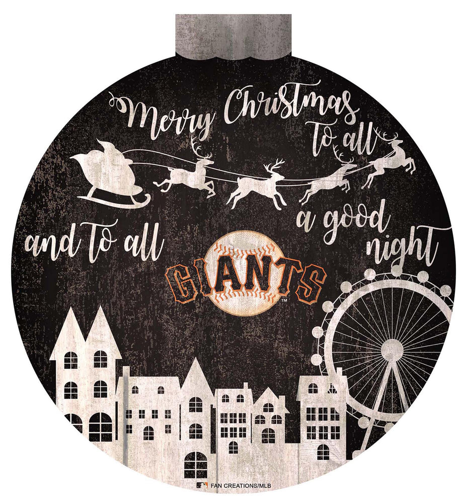 Wholesale MLB1033-Santa Village 12 in Wall Art / M1033-San Francisco Giants