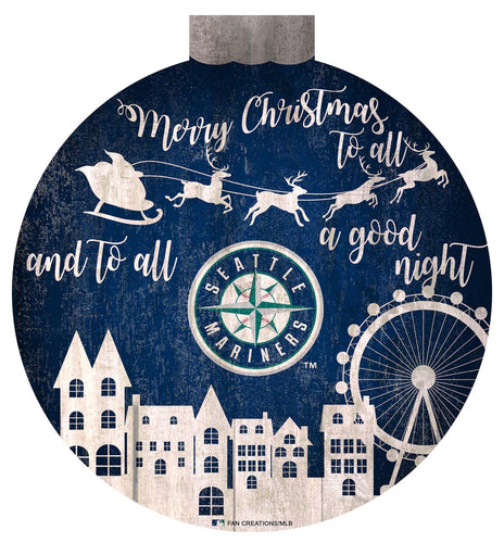 Wholesale MLB1033-Santa Village 12 in Wall Art / M1033-Seattle Mariners™