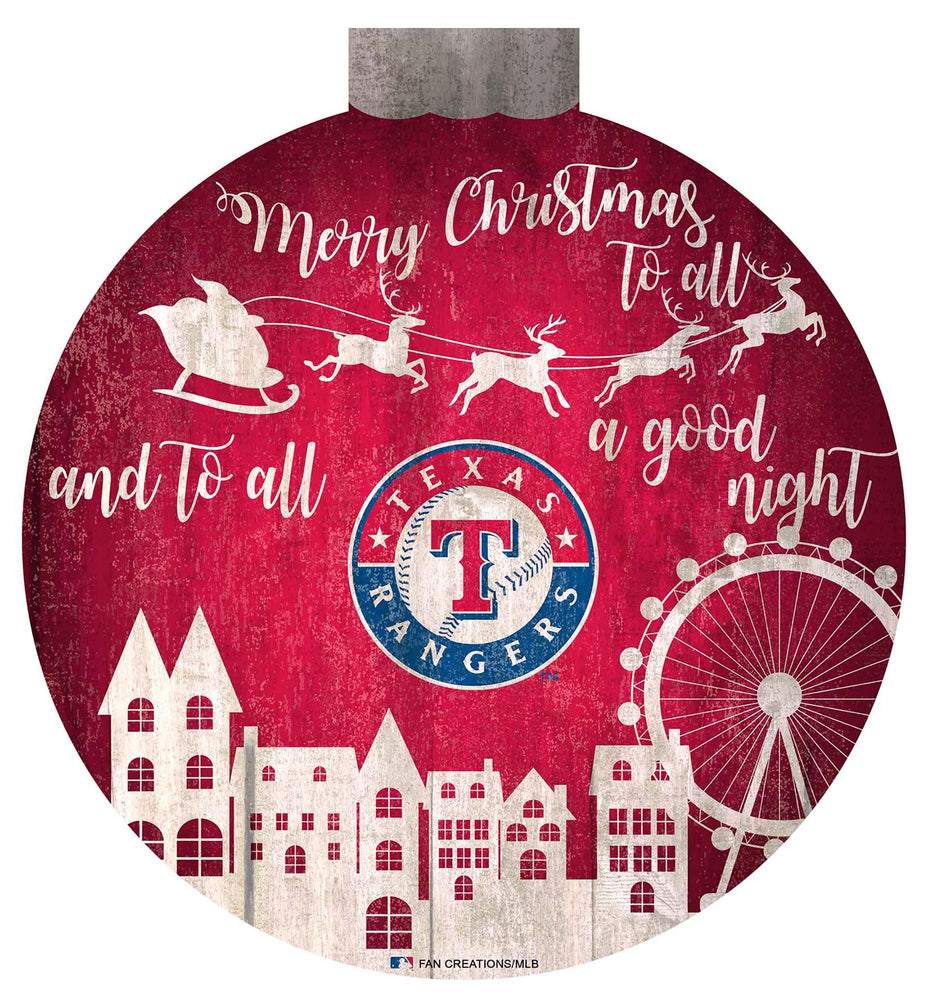 Wholesale MLB1033-Santa Village 12 in Wall Art / M1033-Texas Rangers