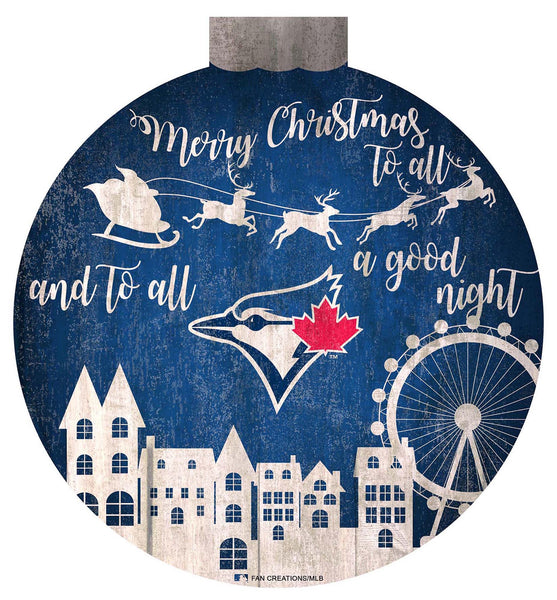 Wholesale MLB1033-Santa Village 12 in Wall Art / M1033-Toronto Blue Jays