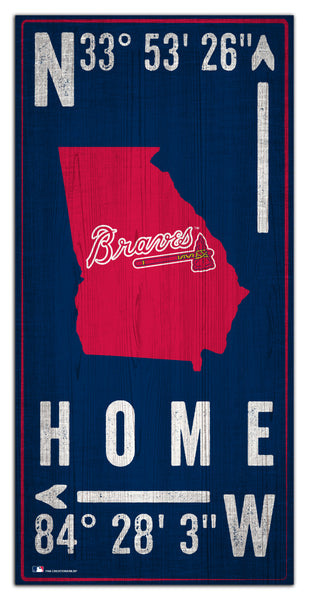 Wholesale MLB1034-Coordinates 6x12 / M1034-Atlanta Braves