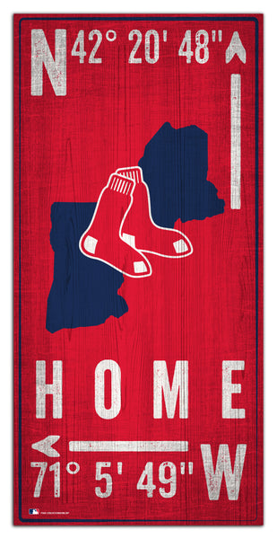 Wholesale MLB1034-Coordinates 6x12 / M1034-Boston Red Sox