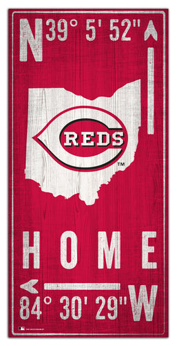 Wholesale MLB1034-Coordinates 6x12 / M1034-Cincinnati Reds