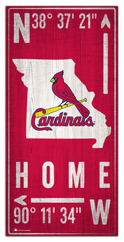 Wholesale MLB1034-Coordinates 6x12 / M1034-St. Louis Cardinals