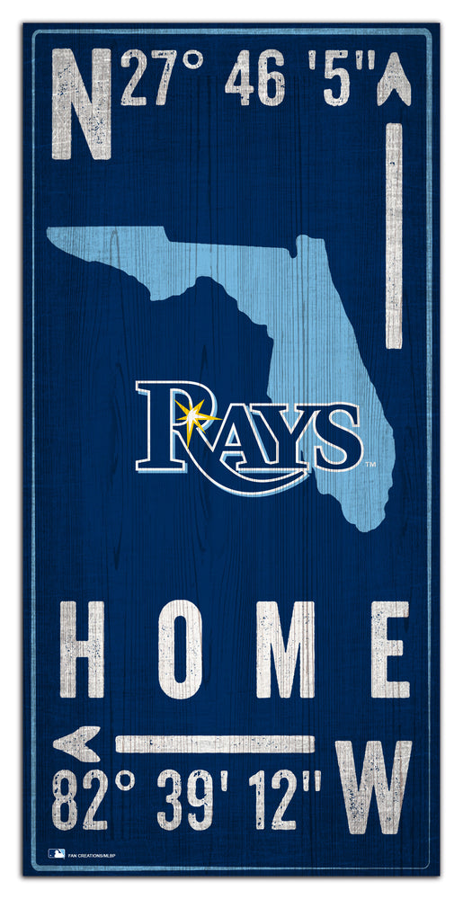 Wholesale MLB1034-Coordinates 6x12 / M1034-Tampa Bay Rays
