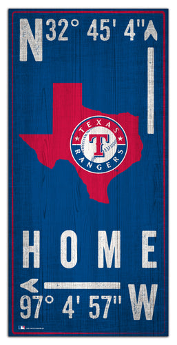 Wholesale MLB1034-Coordinates 6x12 / M1034-Texas Rangers