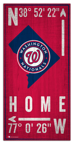Wholesale MLB1034-Coordinates 6x12 / M1034-Washington Nationals