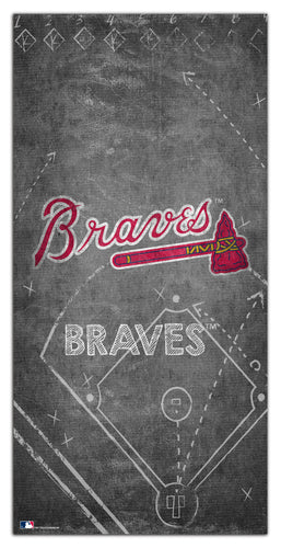 Wholesale MLB1035-Chalk Playbook 6x12 / M1035-Atlanta Braves
