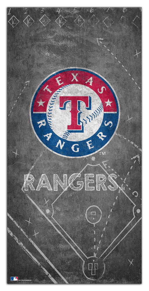 Wholesale MLB1035-Chalk Playbook 6x12 / M1035-Texas Rangers