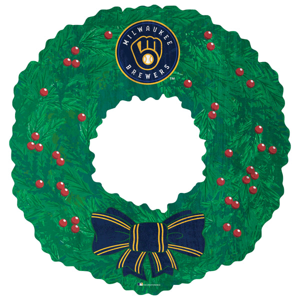 Wholesale MLB1048-Wreath / M1048-Milwaukee Brewers