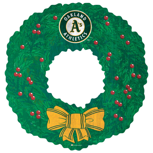 Wholesale MLB1048-Wreath / M1048-Oakland Athetics