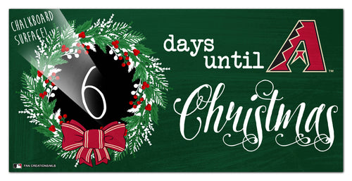 Wholesale MLB1050-Chalk Christmas Countdown 6x12 / M1050-Arizona Diamondbacks