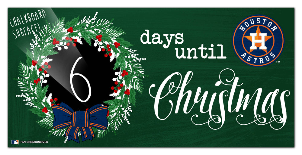 Wholesale MLB1050-Chalk Christmas Countdown 6x12 / M1050-Houston Astros
