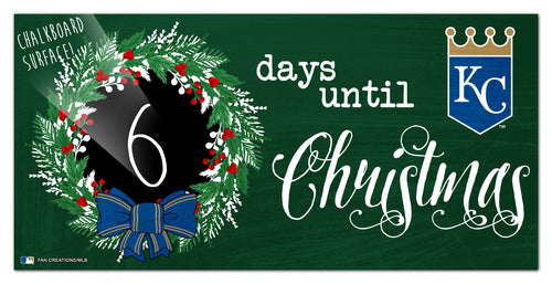 Wholesale MLB1050-Chalk Christmas Countdown 6x12 / M1050-Kansas City Royals