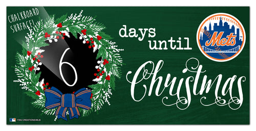 Wholesale MLB1050-Chalk Christmas Countdown 6x12 / M1050-New York Mets