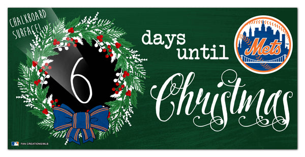 Wholesale MLB1050-Chalk Christmas Countdown 6x12 / M1050-New York Mets