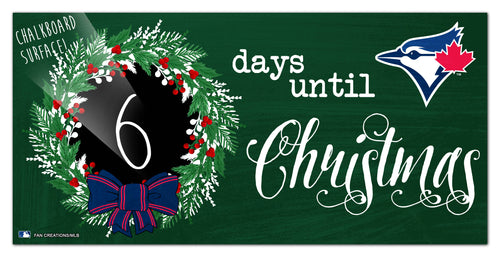 Wholesale MLB1050-Chalk Christmas Countdown 6x12 / M1050-Toronto Blue Jays