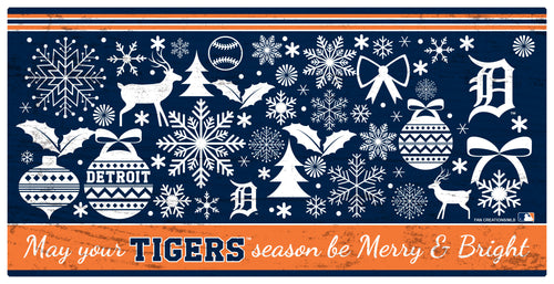 Wholesale MLB1052-Merry and Bright 6x12 / M1052-Detroit Tigers