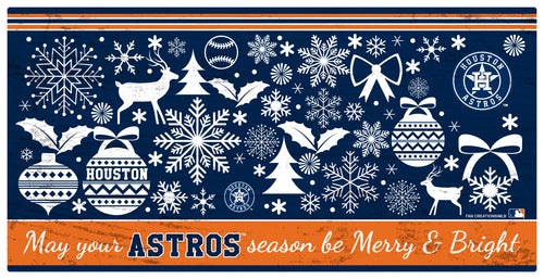Wholesale MLB1052-Merry and Bright 6x12 / M1052-Houston Astros