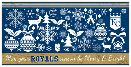 Wholesale MLB1052-Merry and Bright 6x12 / M1052-Kansas City Royals