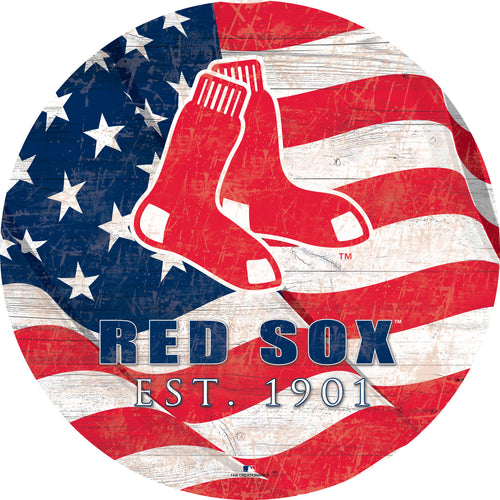 Wholesale MLB1058-Team Color Flag 12in / M1058-Boston Red Sox