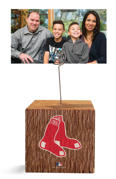 Wholesale MLB1062-Block Spiral Photo Holder / M1062-Boston Red Sox