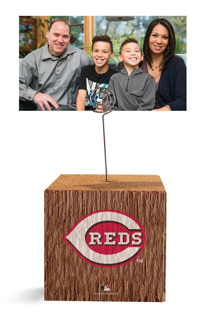 Wholesale MLB1062-Block Spiral Photo Holder / M1062-Cincinnati Reds