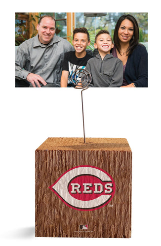 Wholesale MLB1062-Block Spiral Photo Holder / M1062-Cincinnati Reds