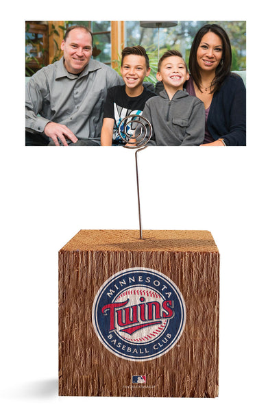 Wholesale MLB1062-Block Spiral Photo Holder / M1062-Minnesota Twins