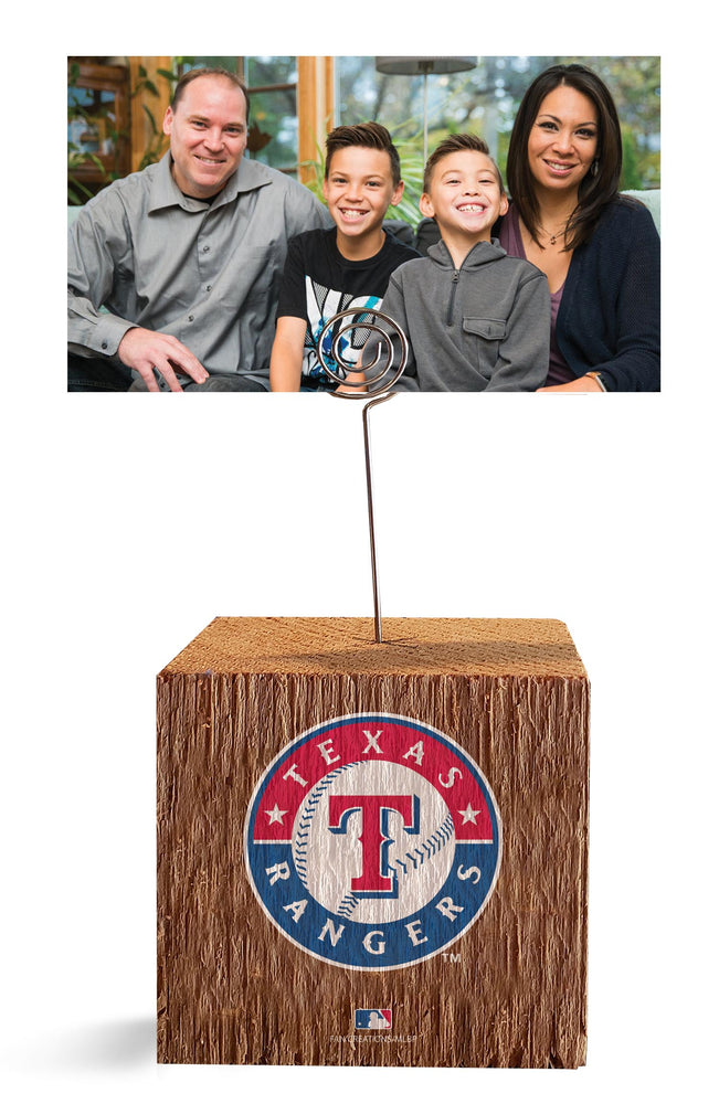 Wholesale MLB1062-Block Spiral Photo Holder / M1062-Texas Rangers