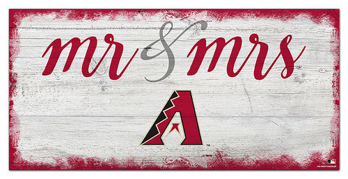 Wholesale MLB1074-Mr Mrs Script 6x12 / M1074-Arizona Diamondbacks