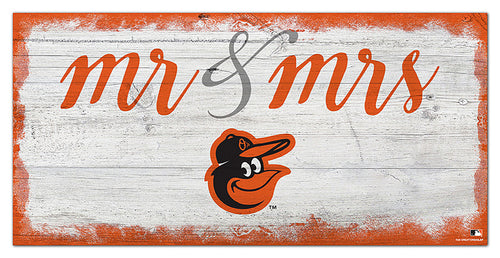 Wholesale MLB1074-Mr Mrs Script 6x12 / M1074-Baltimore Orioles