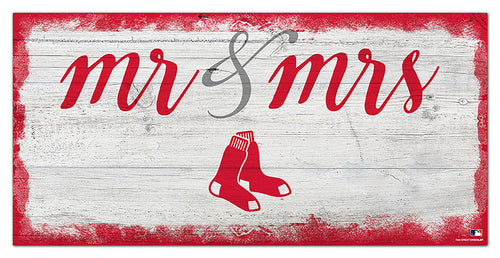 Wholesale MLB1074-Mr Mrs Script 6x12 / M1074-Boston Red Sox