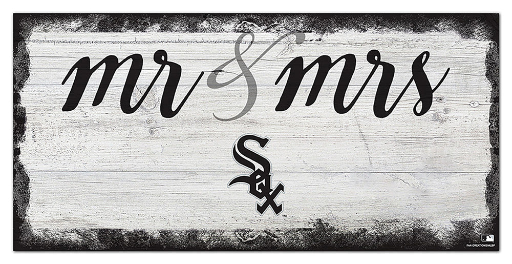 Wholesale MLB1074-Mr Mrs Script 6x12 / M1074-Chicago White Sox