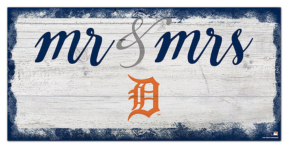 Wholesale MLB1074-Mr Mrs Script 6x12 / M1074-Detroit Tigers