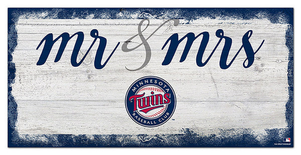 Wholesale MLB1074-Mr Mrs Script 6x12 / M1074-Minnesota Twins