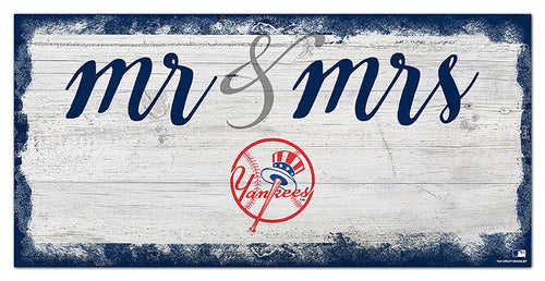 Wholesale MLB1074-Mr Mrs Script 6x12 / M1074-New York Yankees