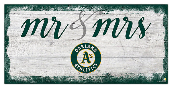 Wholesale MLB1074-Mr Mrs Script 6x12 / M1074-Oakland Athletics