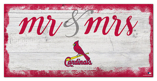 Wholesale MLB1074-Mr Mrs Script 6x12 / M1074-St. Louis Cardinals